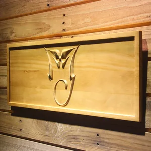Michael Jackson Monogram Wood Sign