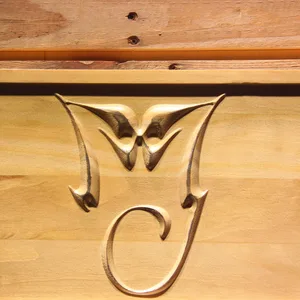 Michael Jackson Monogram Wood Sign