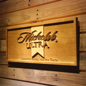 Michelob Ultra Wood Sign