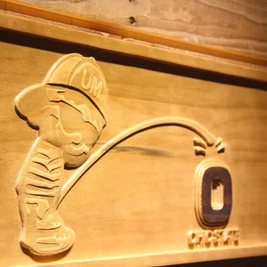 Michigan Wolverines Calvin vs Buckeyes Wood Sign
