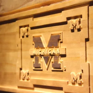 Michigan Wolverines Wood Sign - Legacy Edition