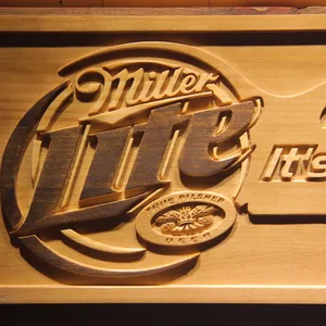 Miller Lite - Miller Time Guitar Wood Sign