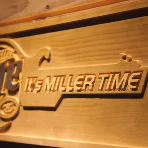 Miller Lite - Miller Time Guitar Wood Sign