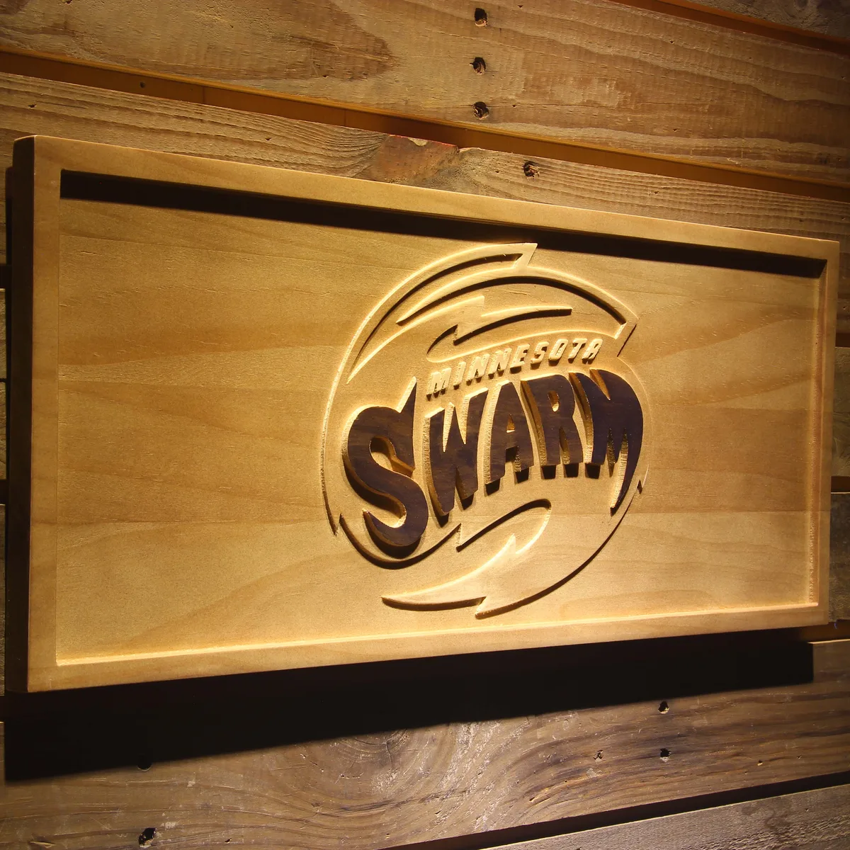 Minnesota Swarm Wood Sign - Legacy Edition
