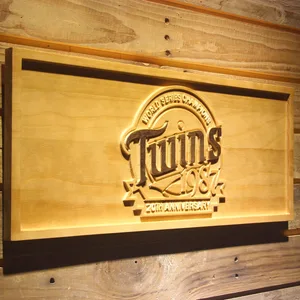 Minnesota Twins 1987 World Championship 20th Anniversary Wood Sign - Legacy Edition