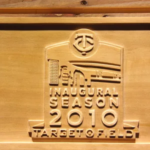Minnesota Twins 2010 Target Field Inaugural Season  Wood Sign - Legacy Edition