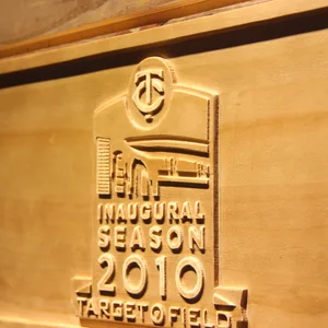 Minnesota Twins 2010 Target Field Inaugural Season  Wood Sign - Legacy Edition