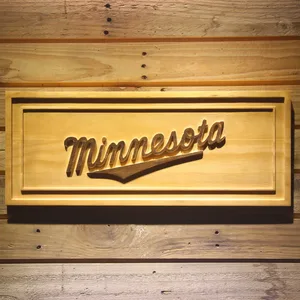 Minnesota Twins 3 Wood Sign