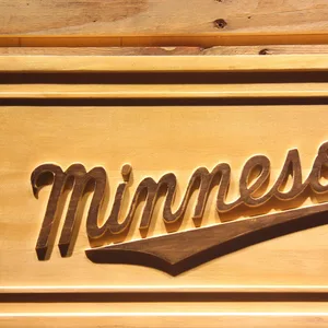 Minnesota Twins 3 Wood Sign