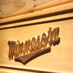 Minnesota Twins 3 Wood Sign