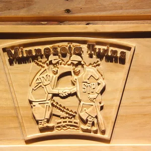 Minnesota Twins 4 Wood Sign