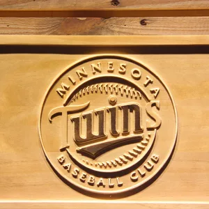 Minnesota Twins 5 Wood Sign