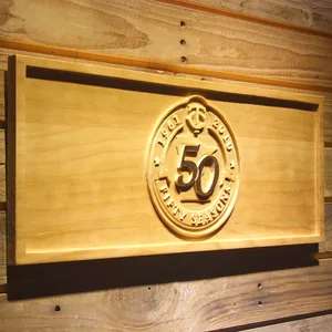 Minnesota Twins 50th Season Logo Wood Sign - Legacy Edition