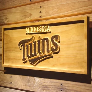 Minnesota Twins 7 Wood Sign - Legacy Edition