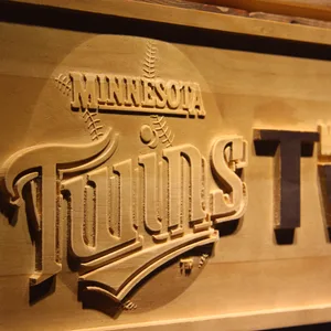 Minnesota Twins Wood Sign