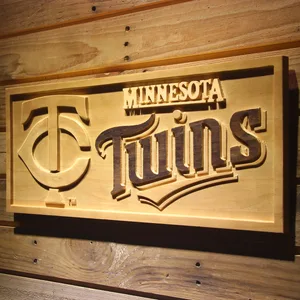 Minnesota Twins Wood Sign