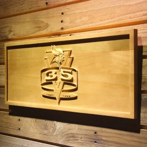 Minnesota Vikings 35th Anniversary Logo Wood Sign - Legacy Edition