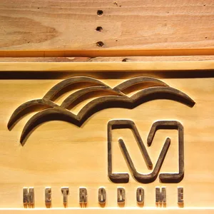 Minnesota Vikings HHH Metrodome Logo 1 Wood Sign
