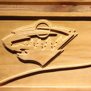 Minnesota Wild Split Wood Sign