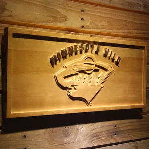 Minnesota Wild Wood Sign