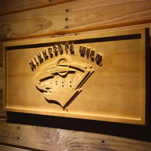 Minnesota Wild Wood Sign