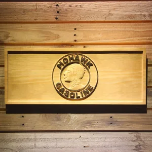 Mohawk Gasoline Wood Sign