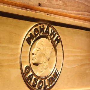 Mohawk Gasoline Wood Sign