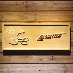 Montreal Alouettes Helmet Wood Sign
