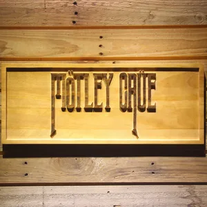 Motley Crue Wood Sign