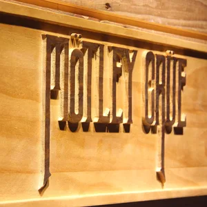 Motley Crue Wood Sign