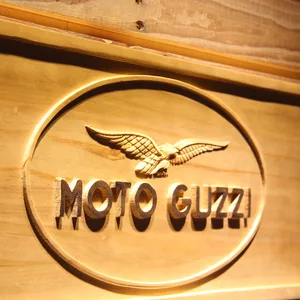 Moto Guzzi Wood Sign