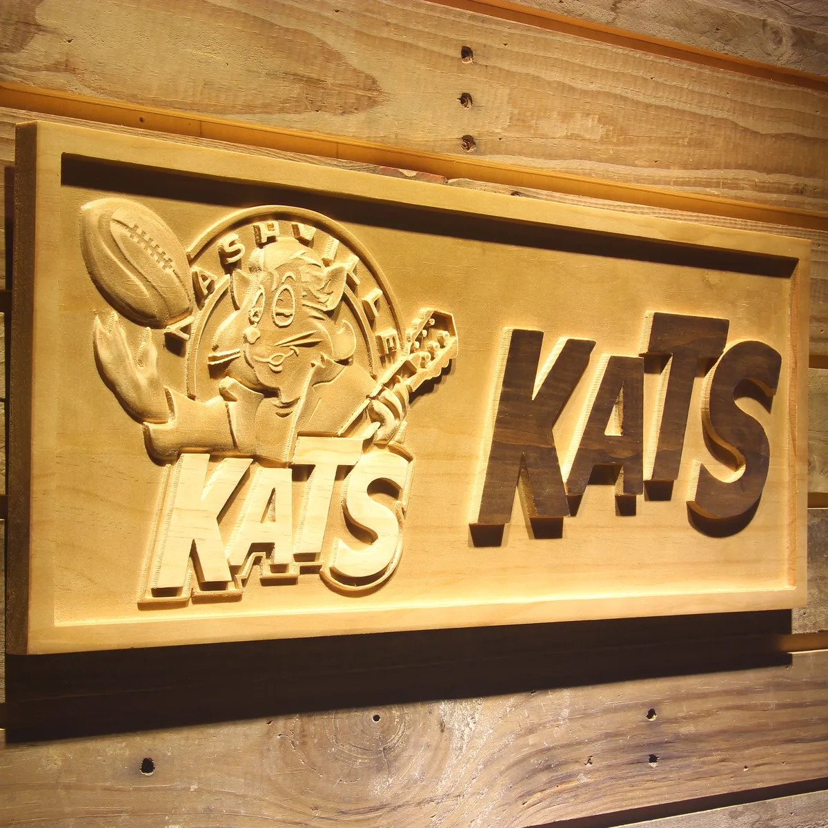 Nashville Kats Wood Sign - Legacy Edition