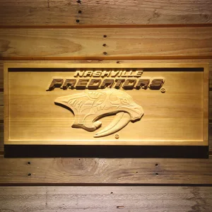 Nashville Predators Wood Sign