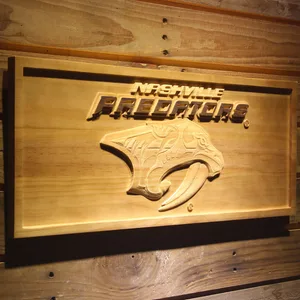 Nashville Predators Wood Sign