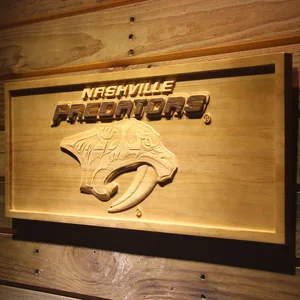 Nashville Predators Wood Sign