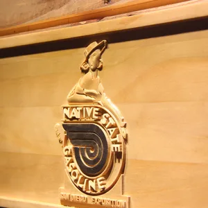 Native State Gasoline Wood Sign