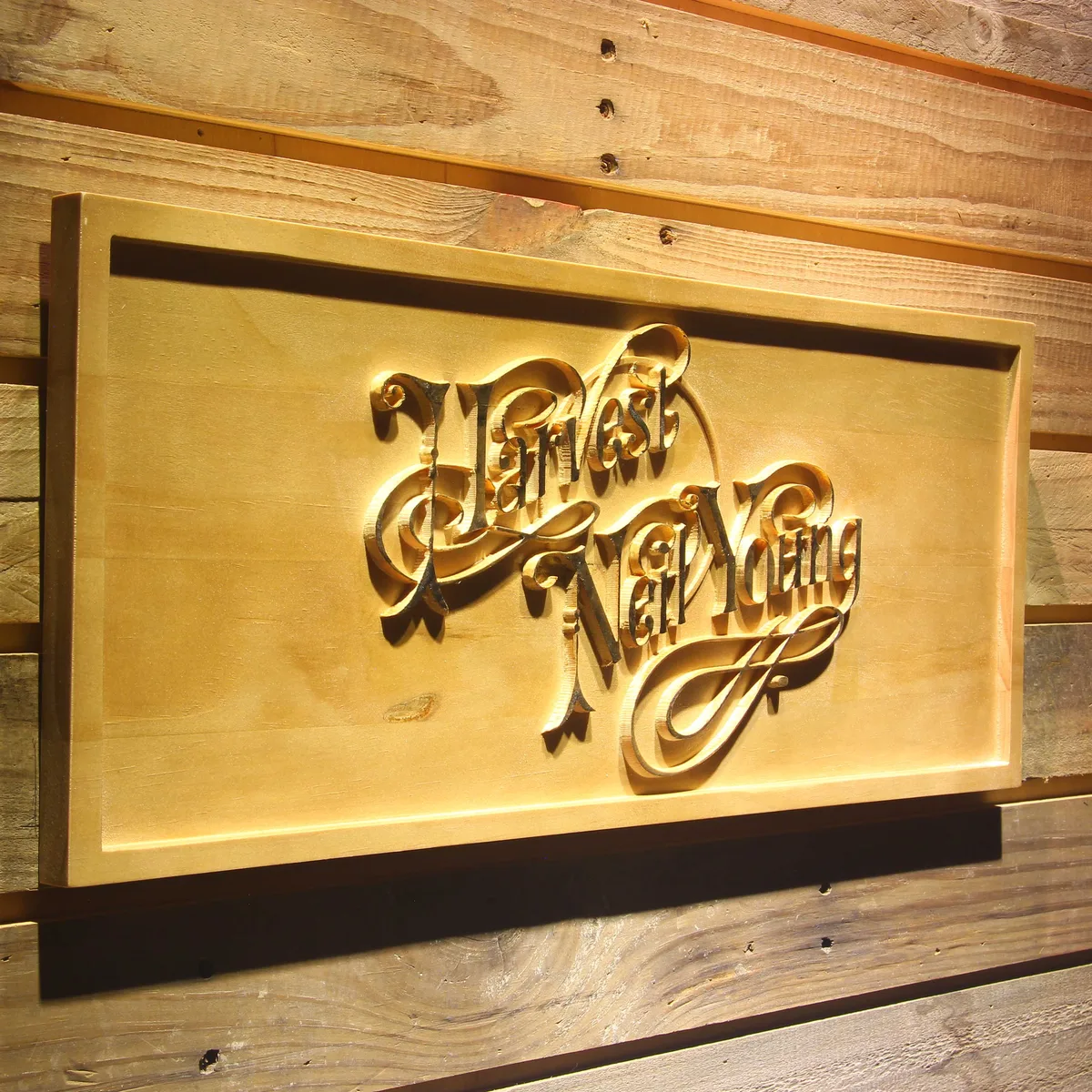Neil Young Harvest Wood Sign