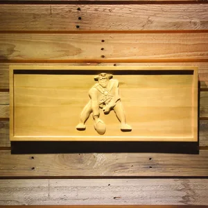 New England Patriots 1971-1992 Minute Man Wood Sign - Legacy Edition