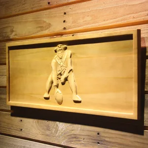 New England Patriots 1971-1992 Minute Man Wood Sign - Legacy Edition