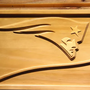 New England Patriots Split Wood Sign