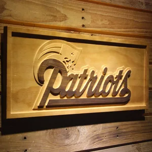 New England Patriots Wood Sign