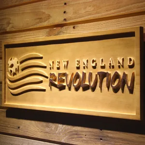 New England Revolution Wood Sign