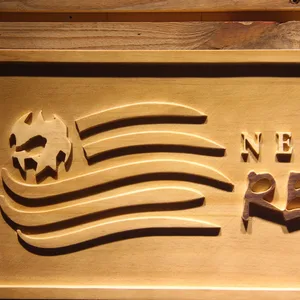 New England Revolution Wood Sign
