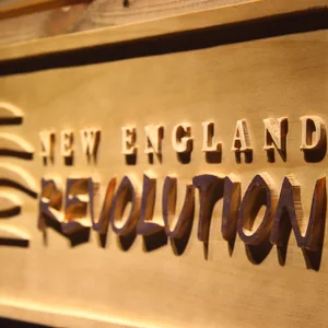 New England Revolution Wood Sign
