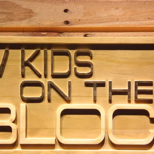 New Kids On The Block Wood Sign
