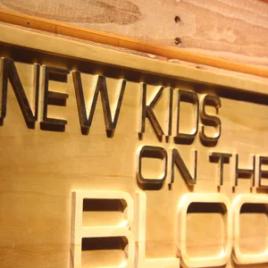 New Kids On The Block Wood Sign