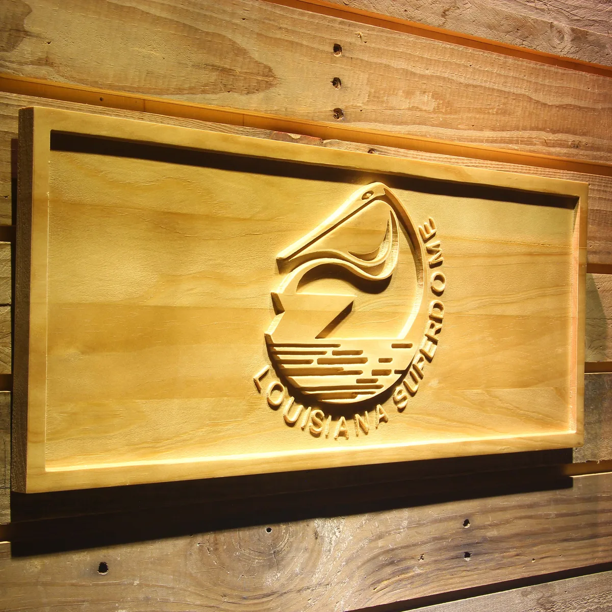 New Orleans Saints 1975-2005 Louisiana Superdome Wood Sign - Legacy Edition