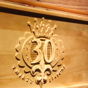 New Orleans Saints 30th Anniversary Logo Wood Sign - Legacy Edition