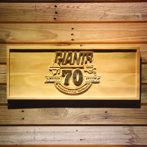 New York Giants 70th Anniversary Logo Wood Sign - Legacy Edition