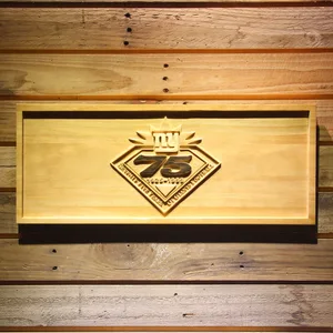New York Giants 75th Anniversary Logo Wood Sign - Legacy Edition
